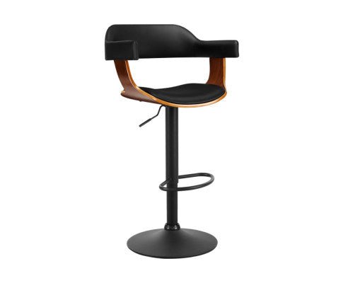 Artiss Wooden PU Leather Bar Stool