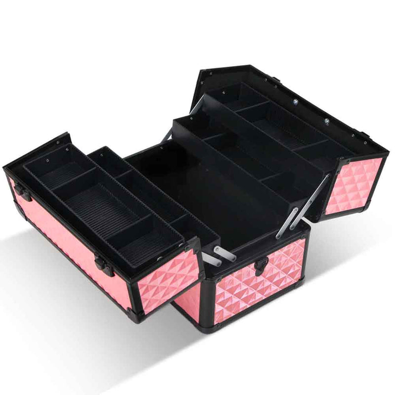 Beauty Makeup Case - Diamond Pink
