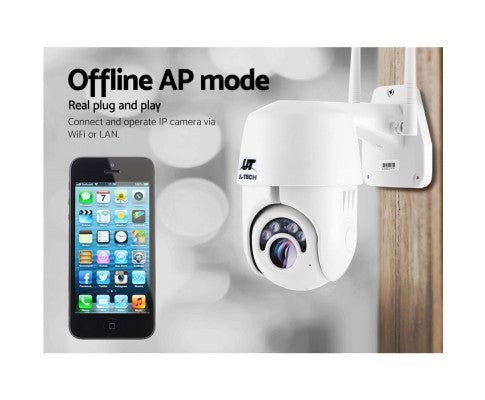 UL-tech Wireless IP Camera Outdoor CCTV Security System HD 1080P WIFI PTZ 2MP