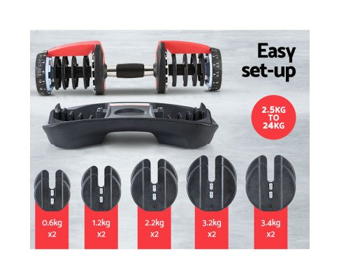 24kg Adjustable Dumb