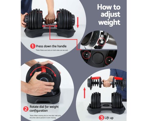 24kg Adjustable Dumb