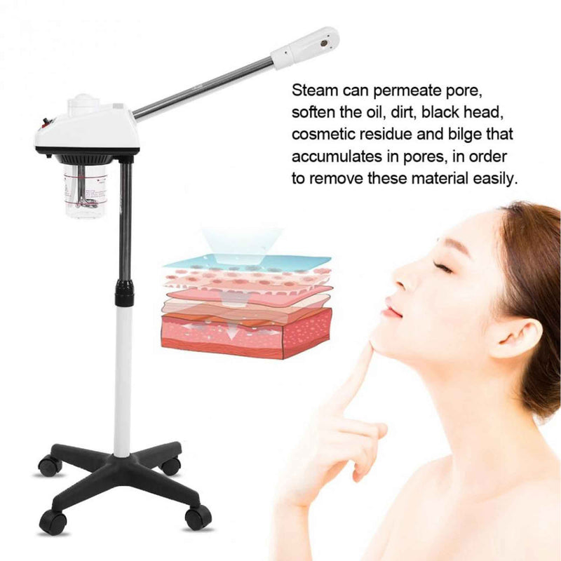 Facial Steamer Professional Ozone Face Sauna Spa Deep Skin Cleansing Hot Steam
