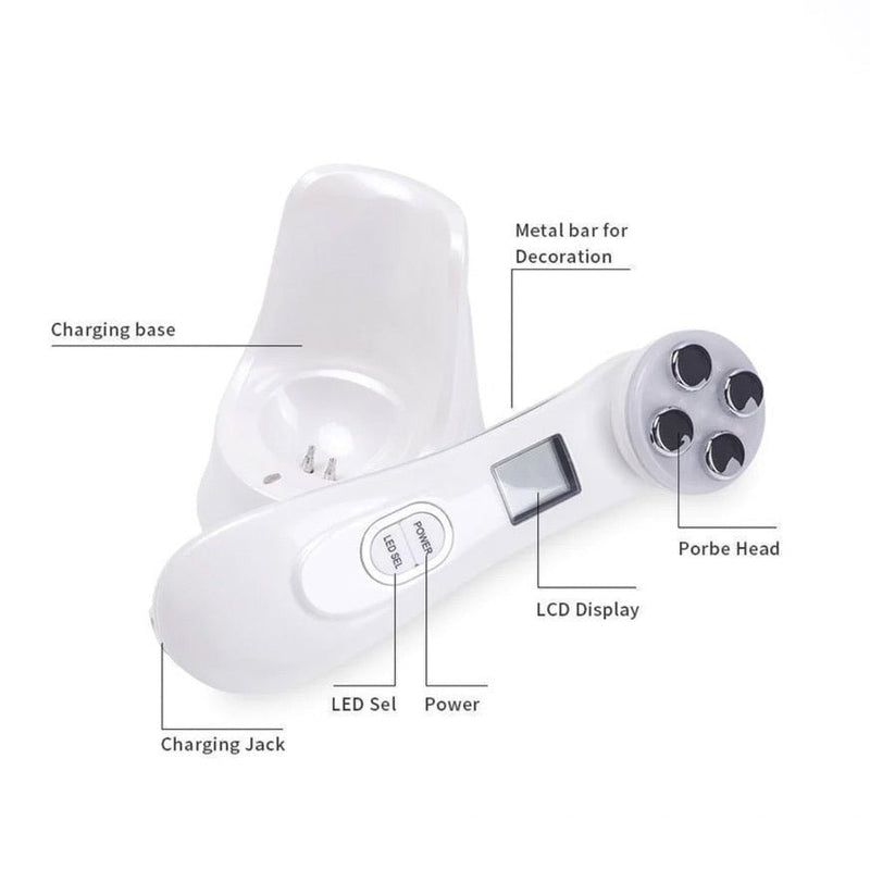 5-in-1 RF EMS LED Light Therapy For Acne Skin Tightening