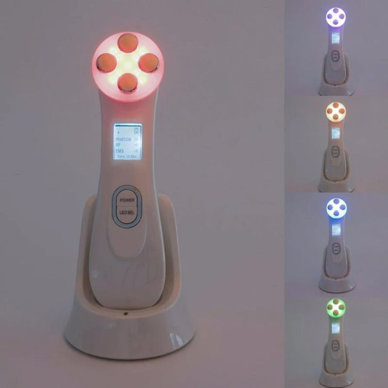 5-in-1 RF EMS LED Light Therapy For Acne Skin Tightening