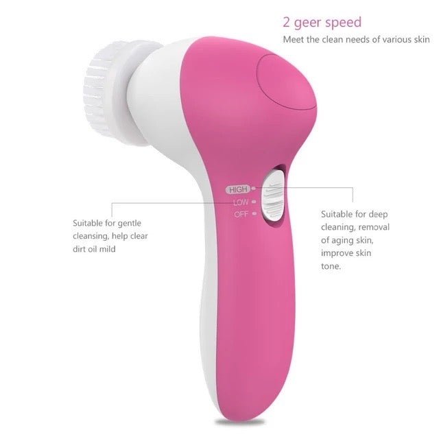5 in 1 Face Cleansing Brush Electric Facial Cleaner