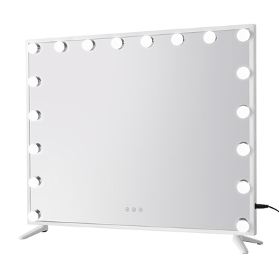 Professional vanity makeup mirror for makeup studio, bedroom or bathroom with 18 LED bulbs.