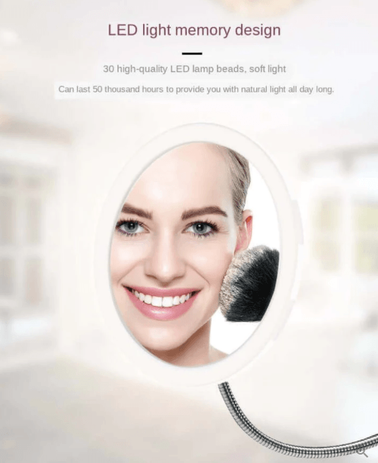 Magnifying Mirror with 3 Led Settings