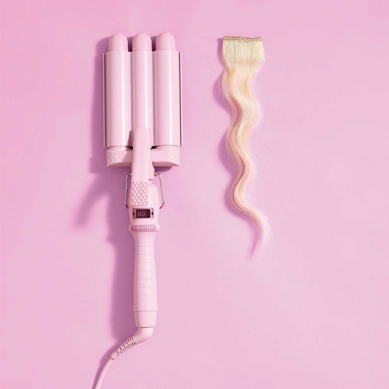 Mermade Hair Pro Waver Mini 25mm Pink 3 Barrel