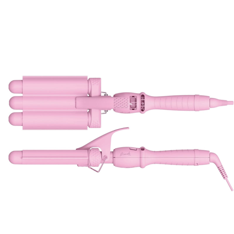Mermade Hair Pro Waver Mini 25mm Pink 3 Barrel