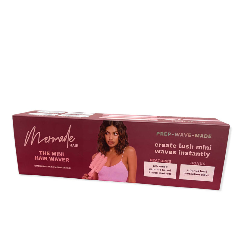 Mermade Hair Pro Waver Mini 25mm Pink 3 Barrel