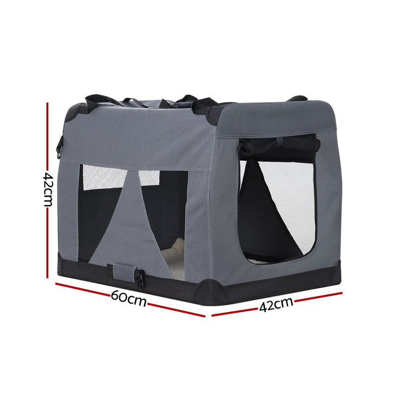 i.Pet Pet Stroller Dog Pram Large Cat Carrier Travel Foldable 4 Wheels Double