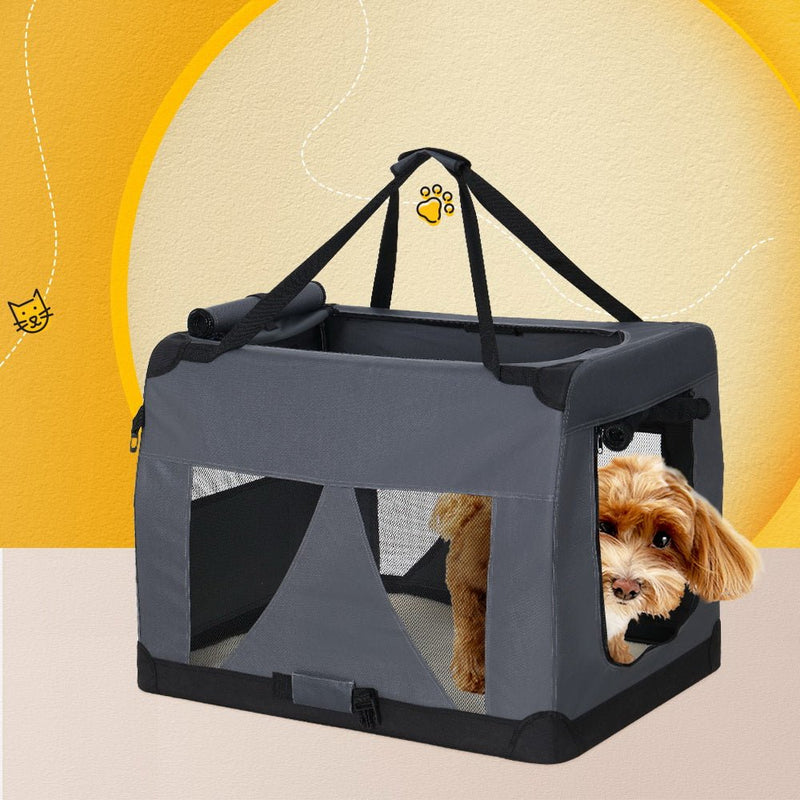 i.Pet Pet Stroller Dog Pram Large Cat Carrier Travel Foldable 4 Wheels Double