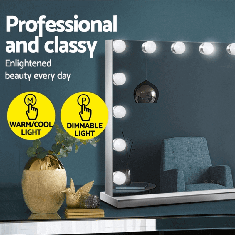 Frameless LED Hollywood Vanity Mirror Medium