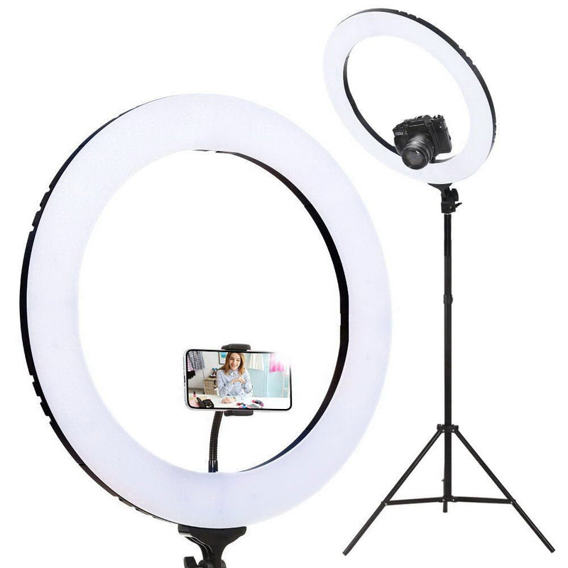 Embellir Ring Light 19" LED 5800LM Black With Stand Make Up Studio Video