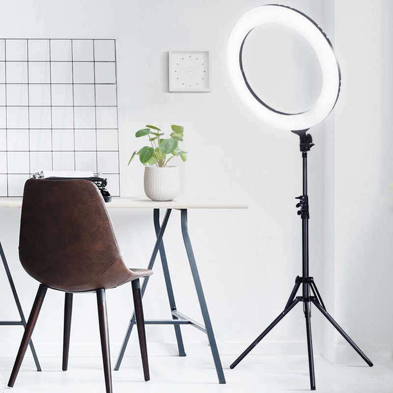 Embellir Ring Light 19" LED 5800LM Black With Stand Make Up Studio Video