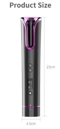 Professional Ceramic Hair Curler with LCD Display