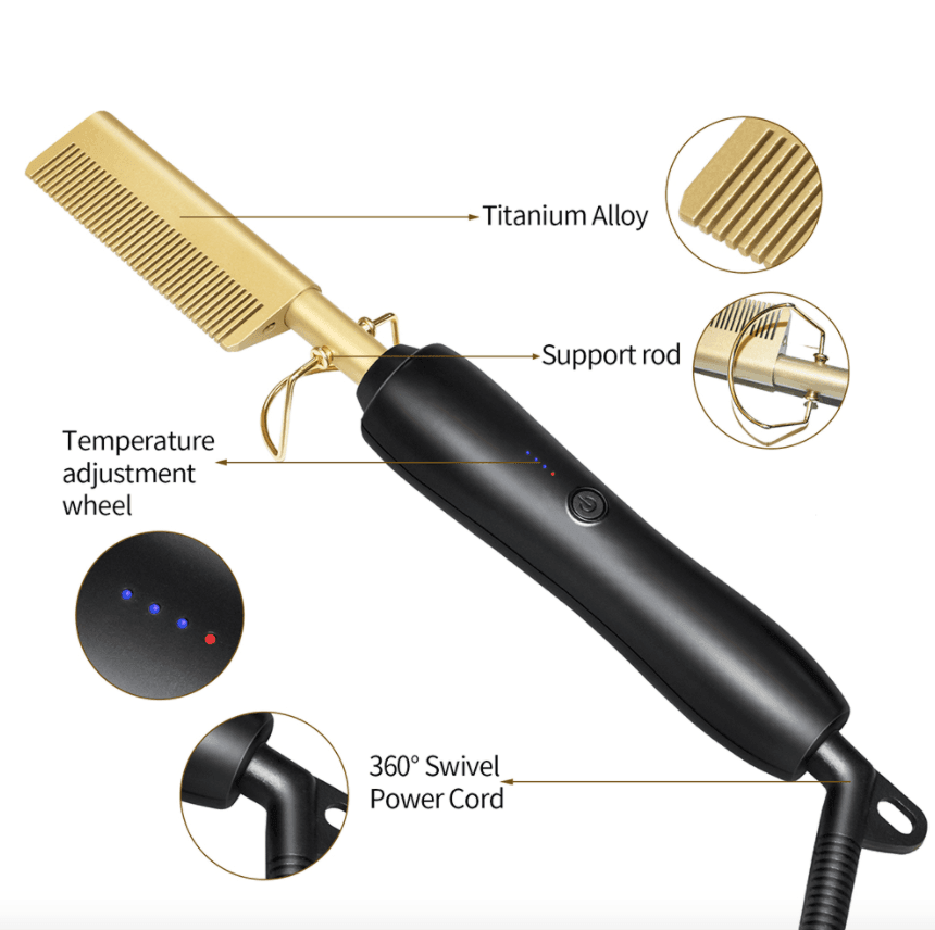 Hair Iron Straightener Hot Comb 