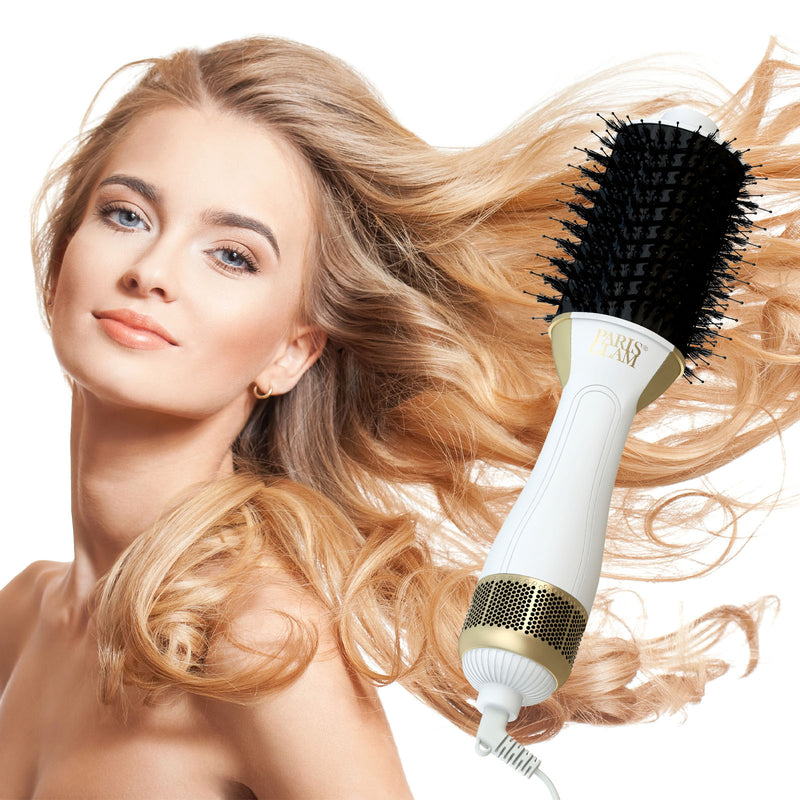 Paris Glam Blow Dry Barrel Brush 2-In-1 Swivel Professional