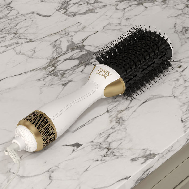Paris Glam Blow Dry Barrel Brush 2-In-1 Swivel Professional