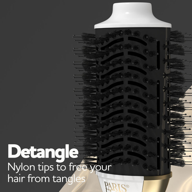 Paris Glam Blow Dry Barrel Brush 2-In-1 Swivel Professional