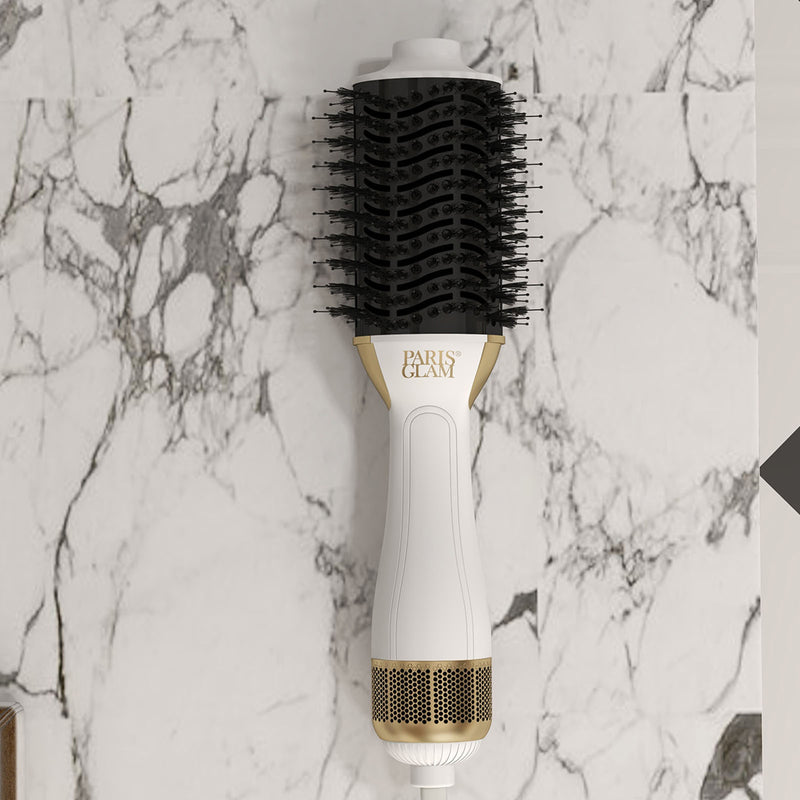 Paris Glam Blow Dry Barrel Brush 2-In-1 Swivel Professional