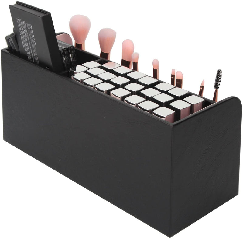Leather Makeup Brush Cosmetic Organiser