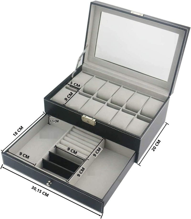 12 Slot Watch Box