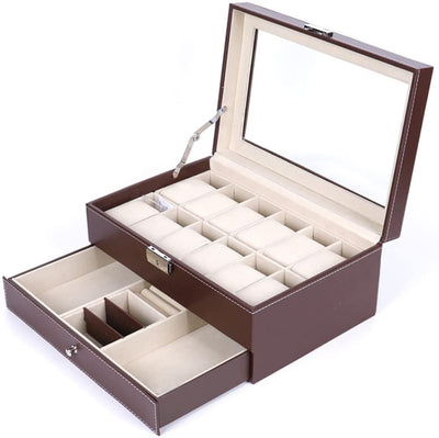 Brown Watch Storage Box