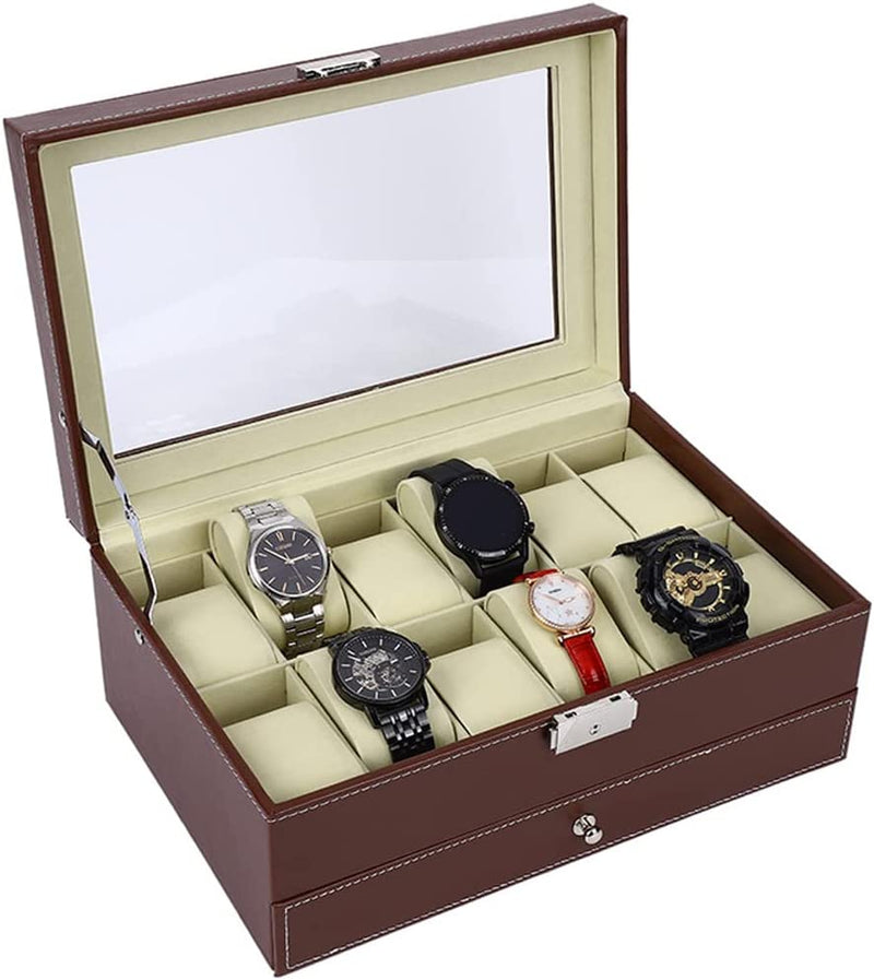 Brown Watch Storage Box