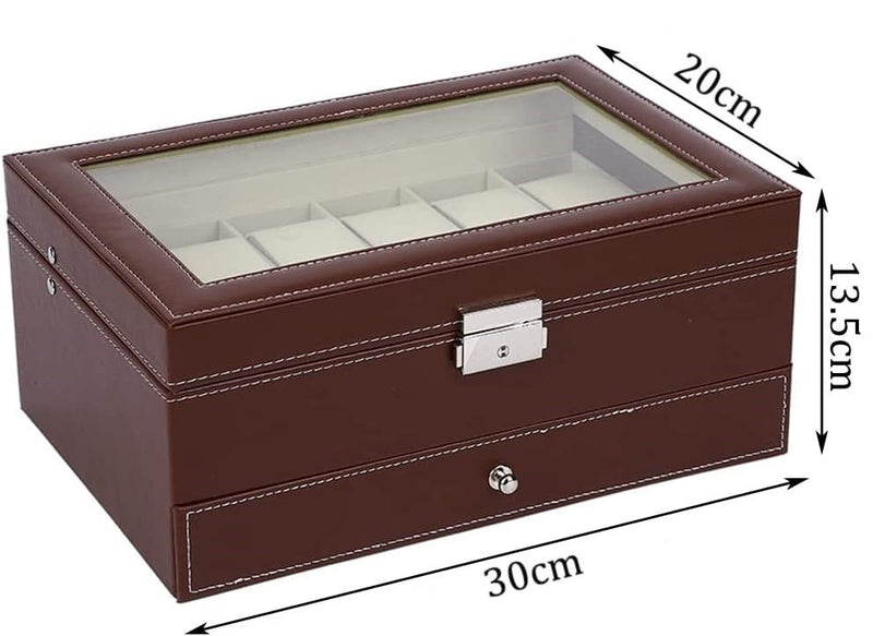 Brown Watch Storage Box