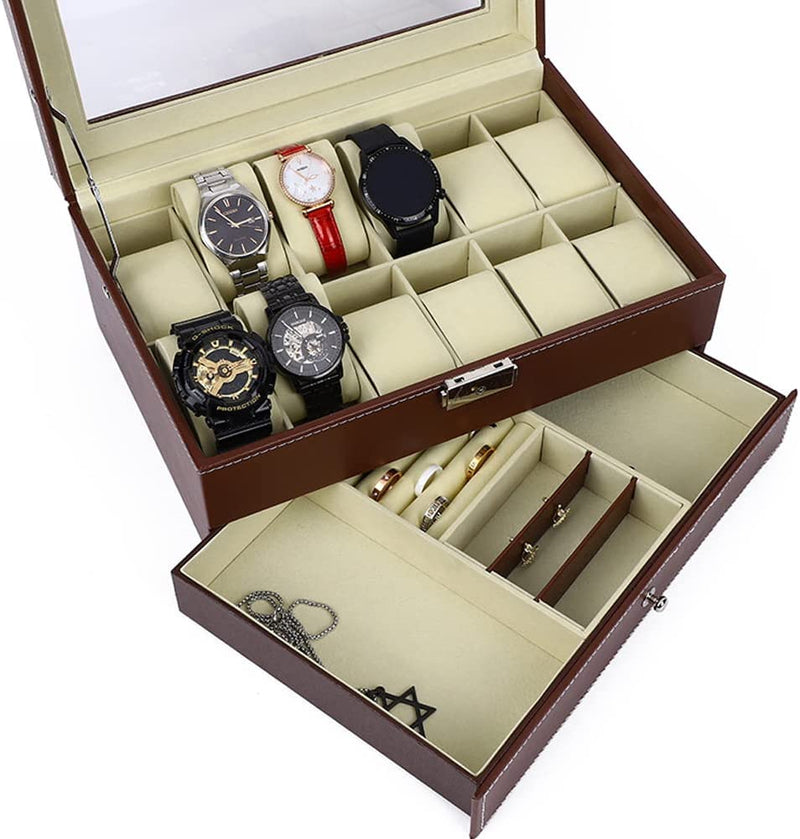 Brown Watch Storage Box