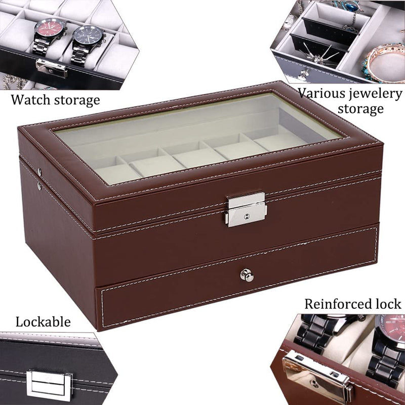 Brown Watch Storage Box