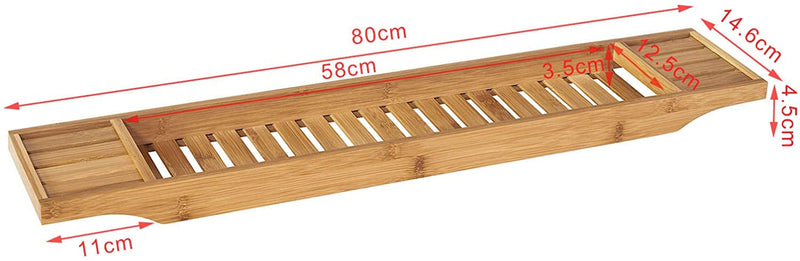 Luxury Bamboo Bath Tray - Caddy