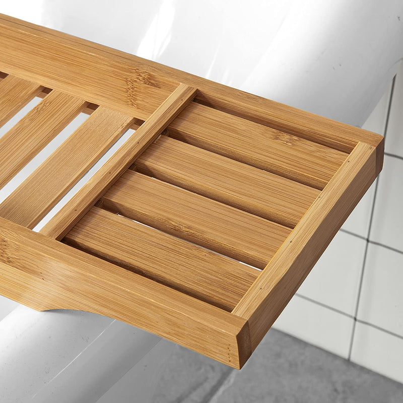 Luxury Bamboo Bath Tray - Caddy