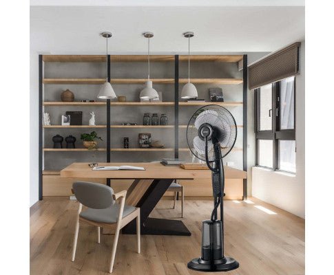 Freestanding Air Cooling Fan w/Misting Water Spray