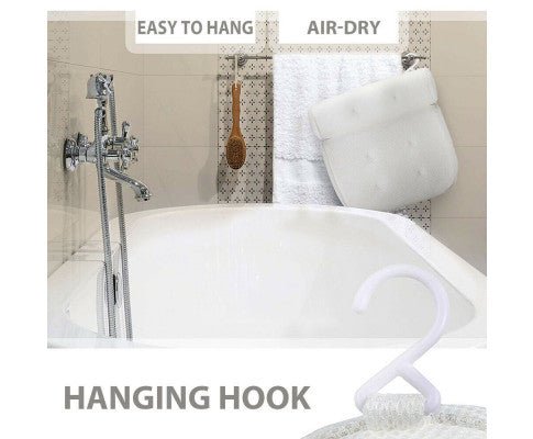 3D Spa Mesh Bath Pillow Neck Back Support Bathtub Tub Cushions