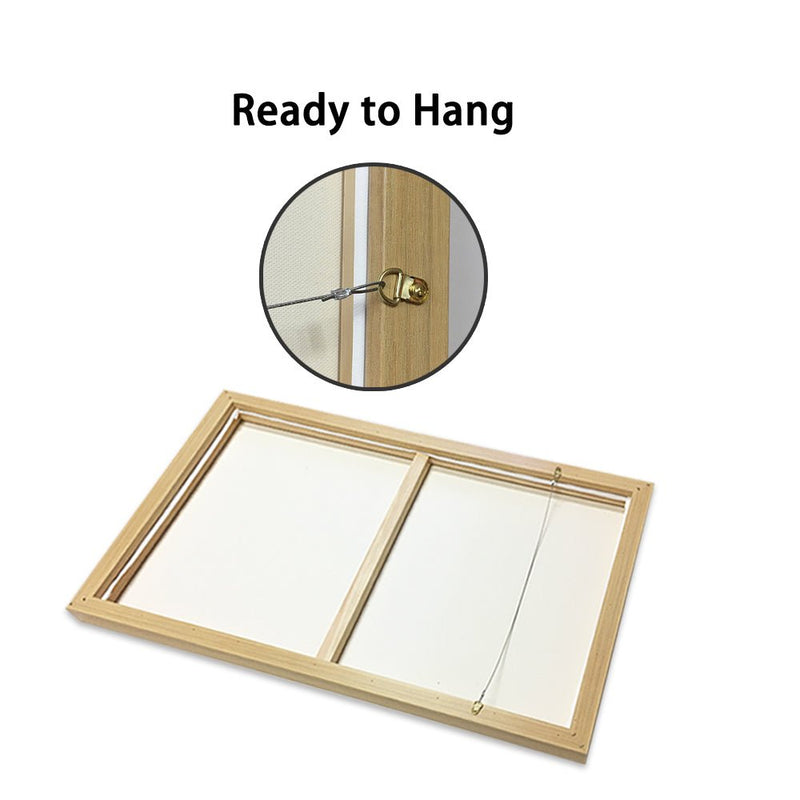 70cmx100cm Fashion Girl Gold Frame Canvas Wall Art
