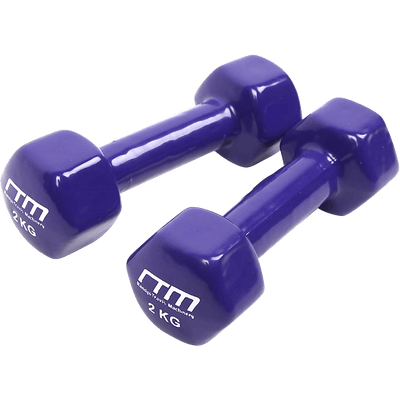 Rubber Coated Dumbbell Set 